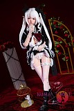 【超擬真の肌テクスチャ選択可】SHEDOLL 148cm Dカップ 朵朵（DuoDuo）2.0 ヘッド ラブドール ボディー材質など選択可 掲載画像はシリコンヘッド＋TPE製ボディ 小悪魔 白髪