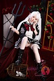 【超擬真の肌テクスチャ選択可】SHEDOLL 148cm Dカップ 朵朵（DuoDuo）2.0 ヘッド ラブドール ボディー材質など選択可 掲載画像はシリコンヘッド＋TPE製ボディ 小悪魔 白髪
