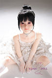 My Loli Waifu 略称MLWロり系ラブドール 100cm バスト平 Nonoka 白いドレス TPE材質ボディー ヘッド材質選択可能 メイク選択可能