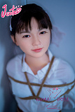 J-cute 133cm バスト平 AGD07 唯（ゆい）ヘッド チェック柄のスカート 植毛タイプ ラブドール LL団 可愛い フルシリコン製 リアルドール