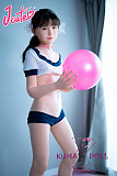 J-cute 133cm バスト平 AGD07 唯（ゆい）ヘッド ピンクボール 植毛タイプ ラブドール LL団 可愛い フルシリコン製 リアルドール