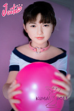 J-cute 133cm バスト平 AGD07 唯（ゆい）ヘッド ピンクボール 植毛タイプ ラブドール LL団 可愛い フルシリコン製 リアルドール