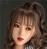 FANREAL 155cm Fカップ Dellaヘッド 掲載画像は口開閉機能付き リアルメイク付き フルシリコン製ラブドール グリーンカジュアル