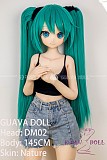 GUAVADOLL アニメドール ソフトビニール製ヘッド+TPE製ボディ 145cm Bカップ DM02初音未来 ヘッド M16ジョイント 他社と交換可能 138-150ＣＭのボディに適用 ナチュラル肌色