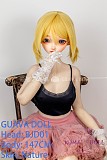 GUAVADOLL アニメドール ソフトビニール製ヘッド+TPE製ボディ 147cm Dカップ BJD01 ヘッド M16ジョイント 他社と交換可能 138-150ＣＭのボディに適用 ナチュラル肌色