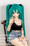 GUAVADOLL アニメドール ソフトビニール製ヘッド+TPE製ボディ 145cm Bカップ DM02初音未来 ヘッド M16ジョイント 他社と交換可能 138-150ＣＭのボディに適用 ナチュラル肌色
