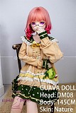 GUAVADOLL アニメドール ソフトビニール製ヘッド+TPE製ボディ 145cm Bカップ DM08 ヘッド M16ジョイント 他社と交換可能 138-150ＣＭのボディに適用 ナチュラル肌色