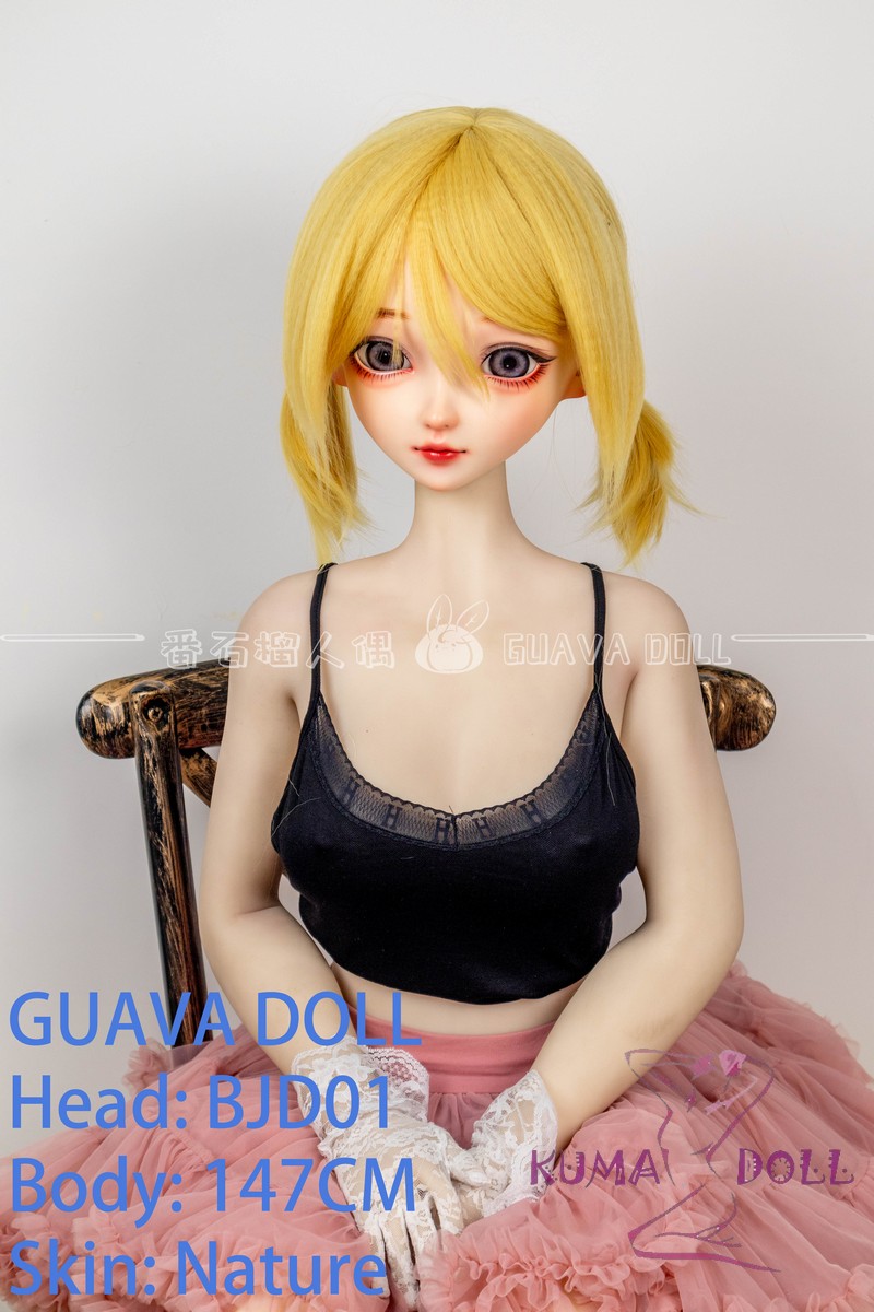 GUAVADOLL アニメドール ソフトビニール製ヘッド+TPE製ボディ 147cm Dカップ BJD01 ヘッド M16ジョイント 他社と交換可能 138-150ＣＭのボディに適用 ナチュラル肌色