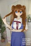 GUAVADOLL アニメドール ソフトビニール製ヘッド+TPE製ボディ 145cm Bカップ DM02明日香 ヘッド M16ジョイント 他社と交換可能 138-150ＣＭのボディに適用 ナチュラル肌色