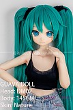 GUAVADOLL アニメドール ソフトビニール製ヘッド+TPE製ボディ 145cm Bカップ DM02初音未来 ヘッド M16ジョイント 他社と交換可能 138-150ＣＭのボディに適用 ナチュラル肌色