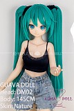 GUAVADOLL アニメドール ソフトビニール製ヘッド+TPE製ボディ 145cm Bカップ DM02初音未来 ヘッド M16ジョイント 他社と交換可能 138-150ＣＭのボディに適用 ナチュラル肌色