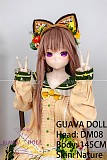 GUAVADOLL アニメドール ソフトビニール製ヘッド+TPE製ボディ 145cm Bカップ DM08 ヘッド M16ジョイント 他社と交換可能 138-150ＣＭのボディに適用 ナチュラル肌色