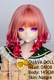 GUAVADOLL アニメドール ソフトビニール製ヘッド+TPE製ボディ 145cm Bカップ DM08 ヘッド M16ジョイント 他社と交換可能 138-150ＣＭのボディに適用 ナチュラル肌色