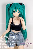 GUAVADOLL アニメドール ソフトビニール製ヘッド+TPE製ボディ 145cm Bカップ DM02初音未来 ヘッド M16ジョイント 他社と交換可能 138-150ＣＭのボディに適用 ナチュラル肌色