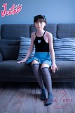J-cute 133cm バスト平 AGD07 唯（ゆい）ヘッド デニスカ  植毛タイプ ラブドール LL団 可愛い フルシリコン製 リアルドール