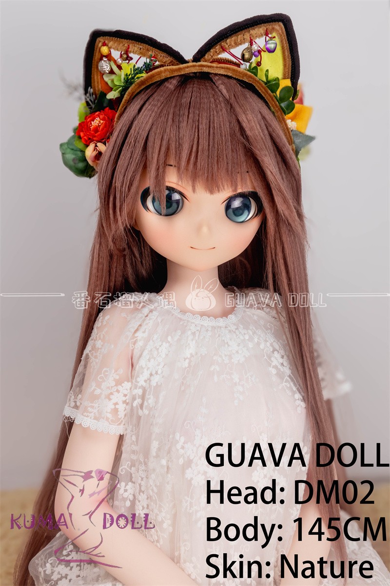 GUAVADOLL アニメドール ソフトビニール製ヘッド+TPE製ボディ 145cm Aカップ DM02 ヘッド M16ジョイント 他社と交換可能 138-150ＣＭのボディに適用 ナチュラル肌色