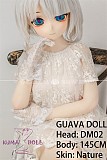 GUAVADOLL アニメドール ソフトビニール製ヘッド+TPE製ボディ 145cm Aカップ DM02 ヘッド M16ジョイント 他社と交換可能 138-150ＣＭのボディに適用 ナチュラル肌色