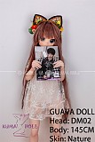 GUAVADOLL アニメドール ソフトビニール製ヘッド+TPE製ボディ 145cm Aカップ DM02 ヘッド M16ジョイント 他社と交換可能 138-150ＣＭのボディに適用 ナチュラル肌色