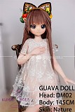 GUAVADOLL アニメドール ソフトビニール製ヘッド+TPE製ボディ 145cm Aカップ DM02 ヘッド M16ジョイント 他社と交換可能 138-150ＣＭのボディに適用 ナチュラル肌色