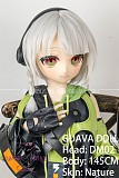 GUAVADOLL アニメドール ソフトビニール製ヘッド+TPE製ボディ 145cm Aカップ DM02 ヘッド M16ジョイント 他社と交換可能 138-150ＣＭのボディに適用 ナチュラル肌色