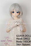 GUAVADOLL アニメドール ソフトビニール製ヘッド+TPE製ボディ 145cm Aカップ DM02 ヘッド M16ジョイント 他社と交換可能 138-150ＣＭのボディに適用 ナチュラル肌色