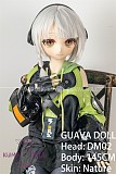 GUAVADOLL アニメドール ソフトビニール製ヘッド+TPE製ボディ 145cm Aカップ DM02 ヘッド M16ジョイント 他社と交換可能 138-150ＣＭのボディに適用 ナチュラル肌色