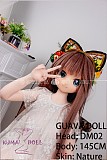GUAVADOLL アニメドール ソフトビニール製ヘッド+TPE製ボディ 145cm Aカップ DM02 ヘッド M16ジョイント 他社と交換可能 138-150ＣＭのボディに適用 ナチュラル肌色