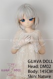 GUAVADOLL アニメドール ソフトビニール製ヘッド+TPE製ボディ 145cm Aカップ DM02 ヘッド M16ジョイント 他社と交換可能 138-150ＣＭのボディに適用 ナチュラル肌色