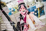GUAVADOLL アニメドール ソフトビニール製ヘッド+TPE製ボディ 136cm バスト平  下江小春 ヘッド M16ジョイント 他社と交換可能 138-150ＣＭのボディに適用 ナチュラル肌色 初音ミク