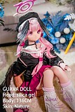 GUAVADOLL アニメドール ソフトビニール製ヘッド+TPE製ボディ 136cm バスト平  下江小春 ヘッド M16ジョイント 他社と交換可能 138-150ＣＭのボディに適用 ナチュラル肌色 初音ミク