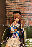 GUAVADOLL アニメドール ソフトビニール製ヘッド+TPE製ボディ 145cm Aカップ DM02 ヘッド ブラックタワーcos
