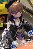 GUAVADOLL アニメドール ソフトビニール製ヘッド+TPE製ボディ 145cm Aカップ DM02 ヘッド ブラックタワーcos