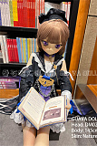 GUAVADOLL アニメドール ソフトビニール製ヘッド+TPE製ボディ 145cm Aカップ DM02 ヘッド ブラックタワーcos