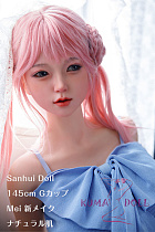 【新メイク】フルシリコン製ラブドール Sanhui Doll 145cm Gカップ Meiヘッド アニメヘッド お口開閉機能選択可