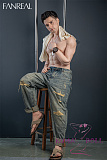 FANREAL 173cm  Henryヘッド  一体式ペニス 筋肉タイプ 35kg リアルメイク付き フルシリコン製ラブドール 掲載画像は硬めシリコンヘッド