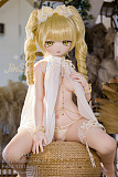 アニメドール ソフトビニール製ヘッド+TPE製ボディ WM Dolls 140cm Bカップ Y011ヘッド 金髪