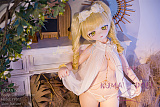 アニメドール ソフトビニール製ヘッド+TPE製ボディ WM Dolls 140cm Bカップ Y011ヘッド 金髪