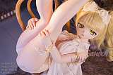 アニメドール ソフトビニール製ヘッド+TPE製ボディ WM Dolls 140cm Bカップ Y011ヘッド 金髪