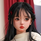 フルシリコン製ラブドール JYDOLL 123cm Bカップ 小依然（Yiran）ヘッド 身体リアルメイク付き