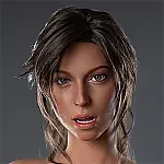 フルシリコン製 Game Lady 168cm Dカップ No.1ヘッド リアルメイク付き 眉毛とまつ毛植毛あり