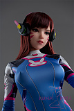 フルシリコン製 Game Lady 167cm Dカップ No23_1ヘッド リアルメイク付き 眉毛とまつ毛植毛あり Cosplay