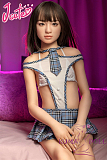 J-cute 137cm バスト平 シリコン頭部+TPEボディ AGD19 萌咲（もえ）ヘッド ラブドール ロリ妹系  ハイブリッド 掲載画像のボディはリアルメイク付き