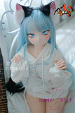 MOZU DOLL 115cm バスト大 薄荷ちゃん ソフトビニール製頭部+TPE製ボディ 肌色＆眼球色＆メイク＆ウィッグ＆衣装は宣材写真と同じ