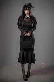 【RRS版】フルシリコン製ラブドール Top Sino Doll 170cm Bカップ T35 Mili  喪服美女 ブラックドレス 髪の毛植毛選択可