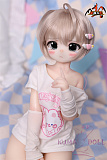 MOZU DOLL 三分 比奈 アニメ風 萌え系 アニメラブドール ソフトビニール製頭部＋シリコン製 ボディ 肌色＆眼球色＆メイク＆ウィッグ＆衣装は宣材写真と同じ