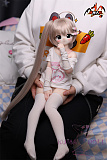 MOZU DOLL 三分 比奈 アニメ風 萌え系 アニメラブドール ソフトビニール製頭部＋シリコン製 ボディ 肌色＆眼球色＆メイク＆ウィッグ＆衣装は宣材写真と同じ