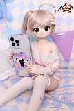 MOZU DOLL 三分 比奈 アニメ風 萌え系 アニメラブドール ソフトビニール製頭部＋シリコン製 ボディ 肌色＆眼球色＆メイク＆ウィッグ＆衣装は宣材写真と同じ