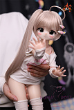 MOZU DOLL 三分 比奈 アニメ風 萌え系 アニメラブドール ソフトビニール製頭部＋シリコン製 ボディ 肌色＆眼球色＆メイク＆ウィッグ＆衣装は宣材写真と同じ
