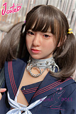 J-cute 137cm バスト平 シリコン頭部+TPEボディ AGD19 萌咲（もえ）ヘッド ラブドール ロリ妹系  ハイブリッド 掲載画像のボディはリアルメイク付き