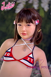 J-cute 133cm バスト平 シリコン頭部+TPEボディ AGD07 唯（ゆい）ヘッド ラブドール ロリ妹系  ハイブリッド 掲載画像のボディはリアルメイク付き